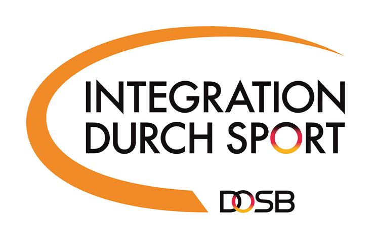 Integration durch Sport Logo auf weißem Hintergrund